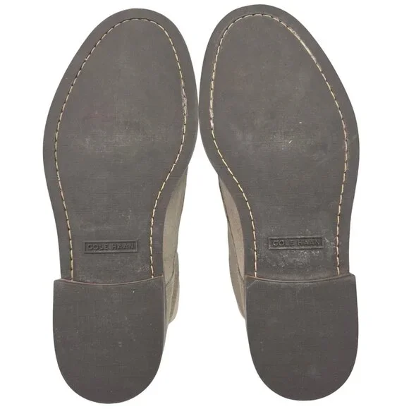 Cole Haan Ogden Stitch Suede Chukka Boots Taupe Tan Dress Casual Shoes Mens 9M - Picture 4 of 11